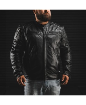 Chaos Men's Leather Motorcycle Jacket - Premium Quality & Style