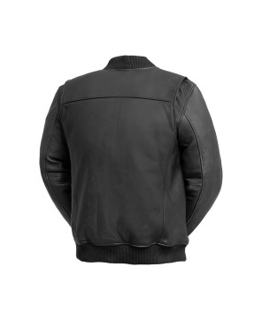 Men's Motorcycle Leather Jacket - Style & Safety with Malibu Cowhide