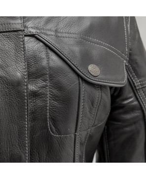 Outlander Women's Leather Motorcycle Jacket | Adventure-Ready Style