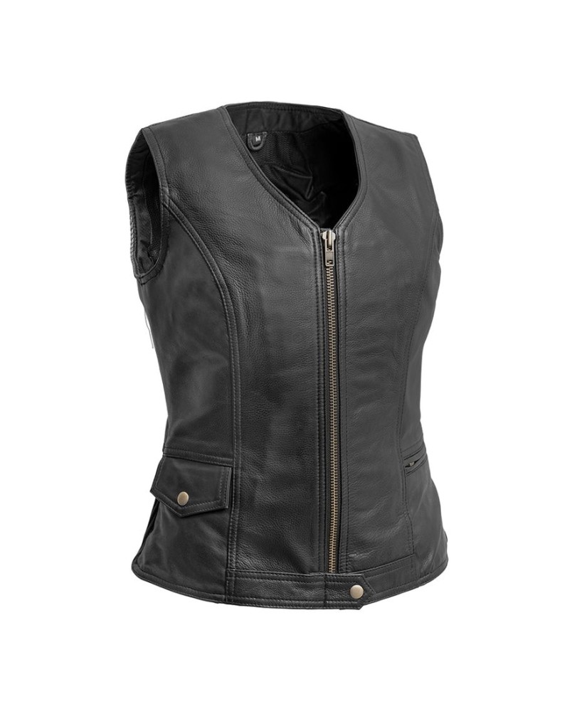 Women's V-Neck Motorcycle Vest