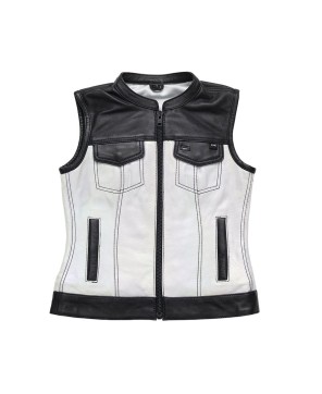 Black & Holographic White Limited Edition Club Style Vest