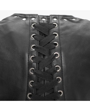 Empress V-Neck Sheep Leather Vest