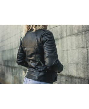 Premium Women's Leather Biker Jacket - Style & Comfort