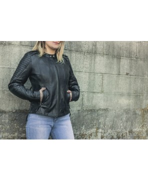 Premium Women's Leather Biker Jacket - Style & Comfort