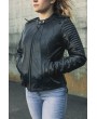 Premium Women's Leather Biker Jacket - Style & Comfort