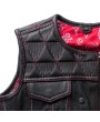 Delta Club Style Motorcycle Vest: Leather and Denim Fusion