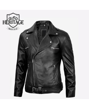 Black Asymmetrical Moto Jacket - Rebel Style Essential