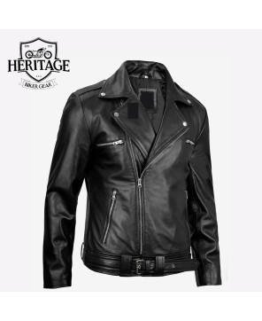 Black Asymmetrical Moto Jacket - Rebel Style Essential