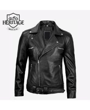 Black Asymmetrical Moto Jacket - Rebel Style Essential