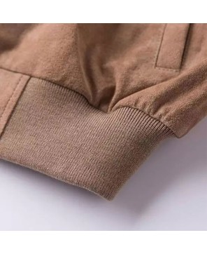 Premium Camel Suede Bomber: Timeless Sophistication for Men