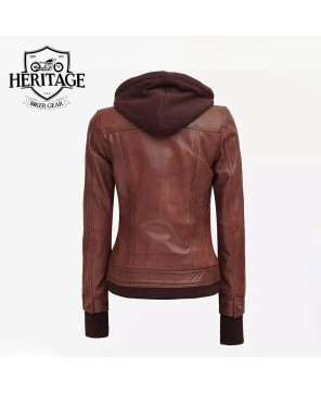 Tralee Women's Dark Brown Leather Jacket