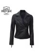 Ramsey Women's Black Leather Biker Jacket