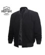 Premium Black Suede Bomber Jacket for Men