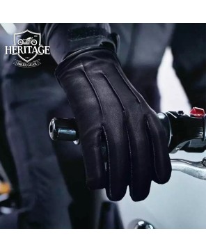 Black Leather Gloves for Men - Premium Quality