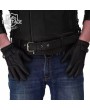 Black Leather Driving Gloves for Men