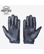 Adjustable Black Leather Gloves | Bond Style