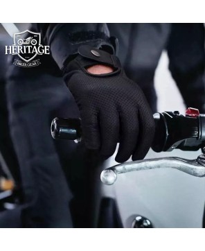 Black Leather Biker Gloves: Ultimate Comfort & Durability