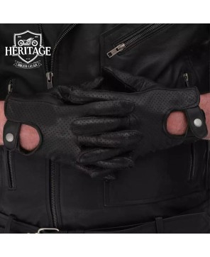 Black Leather Biker Gloves: Ultimate Comfort & Durability