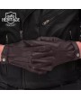 Premium Brown Leather Fingerless Gloves - Stylish & Durable Design