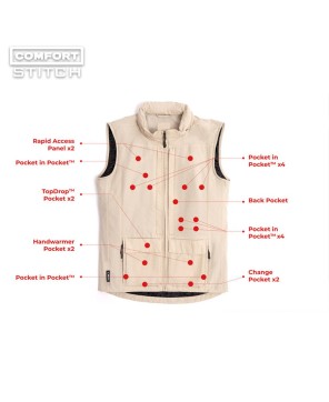 Q.U.E.S.T. Vest for Men - 42 Pocket Tech Fashion