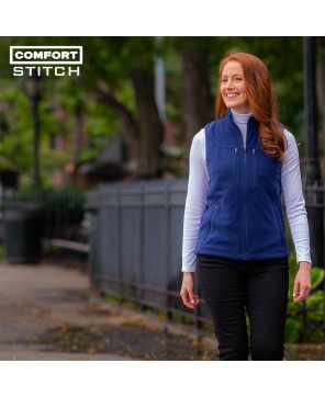 Women's Fireside Fleece Vest - 15 Pockets for Warmth and Essentials