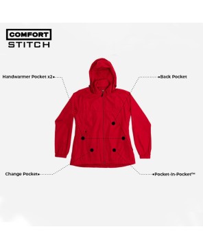 Women's Pack Windbreaker Jacket - Stylish & Functional