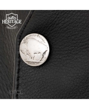 Buffalo Nickel Motorcycle Vest for Men