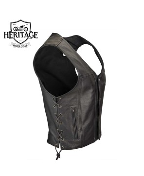 Highway 21 Men's Motorcycle Vest: Classic Style & Durability