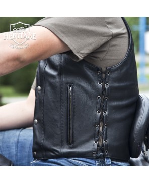 Highway 21 Men's Motorcycle Vest: Classic Style & Durability