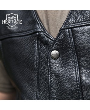 Highway 21 Men's Motorcycle Vest: Classic Style & Durability