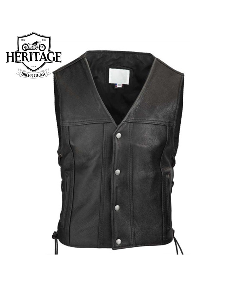 Highway 21 Men's Motorcycle Vest: Classic Style & Durability