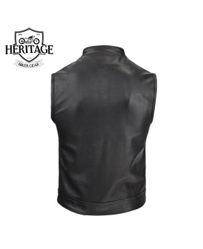 Custom Men's Leather Rebel Vest - Sons of Anarchy Inspired