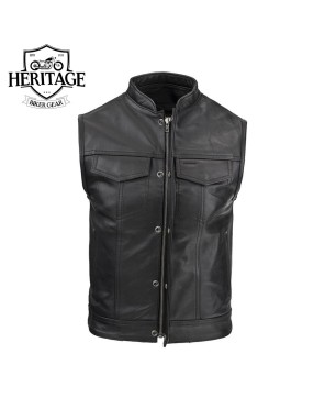 Custom Men's Leather Rebel Vest - Sons of Anarchy Inspired