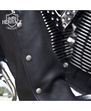 Beltless Leather Motorcycle Chaps | Snap-On Comfort