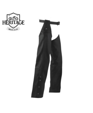 Beltless Leather Motorcycle Chaps | Snap-On Comfort