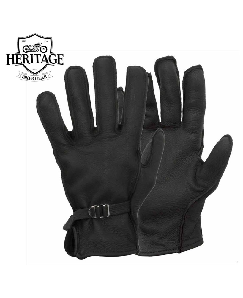 Deerskin Outseam Motorcycle Gloves - Ultimate Comfort & Style