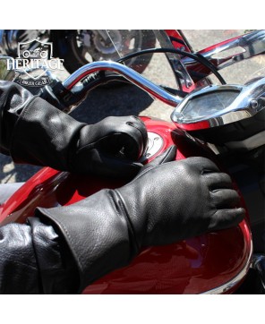 Unlined Deerskin Gauntlets: Durable Motorcycle Gloves