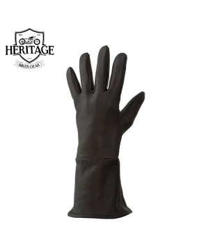 Unlined Deerskin Gauntlets: Durable Motorcycle Gloves