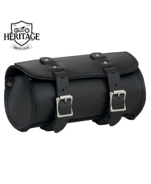 Durable Leather Motorcycle Tool Bag with Quick Release Buckles