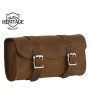 Heavy Duty Distressed Brown Motorcycle Toolbag - Top Grain Leather