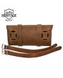 Small Brown Concho Motorcycle Tool Bag - Top Grain Leather