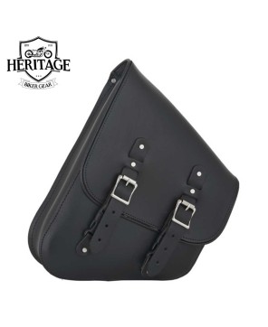 Leather Swing Arm Motorcycle Saddlebag - Custom Bike Accessory