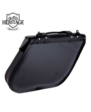 Large Deluxe Wide Angle Split Lid Saddlebag