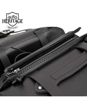 Large Deluxe Wide Angle Split Lid Saddlebag