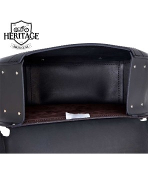 Large Deluxe Wide Angle Split Lid Saddlebag