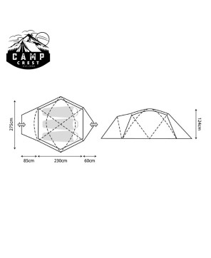 Mountain Designs Alpine Bunker 3-Person Tent - Lemon Chrome