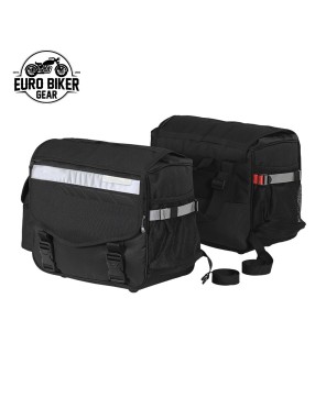 Euro Biker Gear® 100% Waterproof Motorcycle Saddlebags - Ultimate Luggage Solution