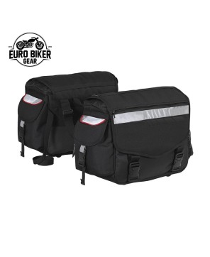 Euro Biker Gear® 100% Waterproof Motorcycle Saddlebags - Ultimate Luggage Solution