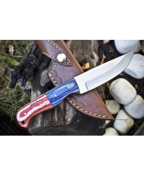 Premium CSFIF Forged Skinner Knife - D2 Steel, Hardwood Handle