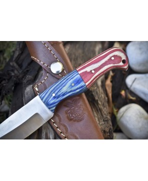 Premium CSFIF Forged Skinner Knife - D2 Steel, Hardwood Handle